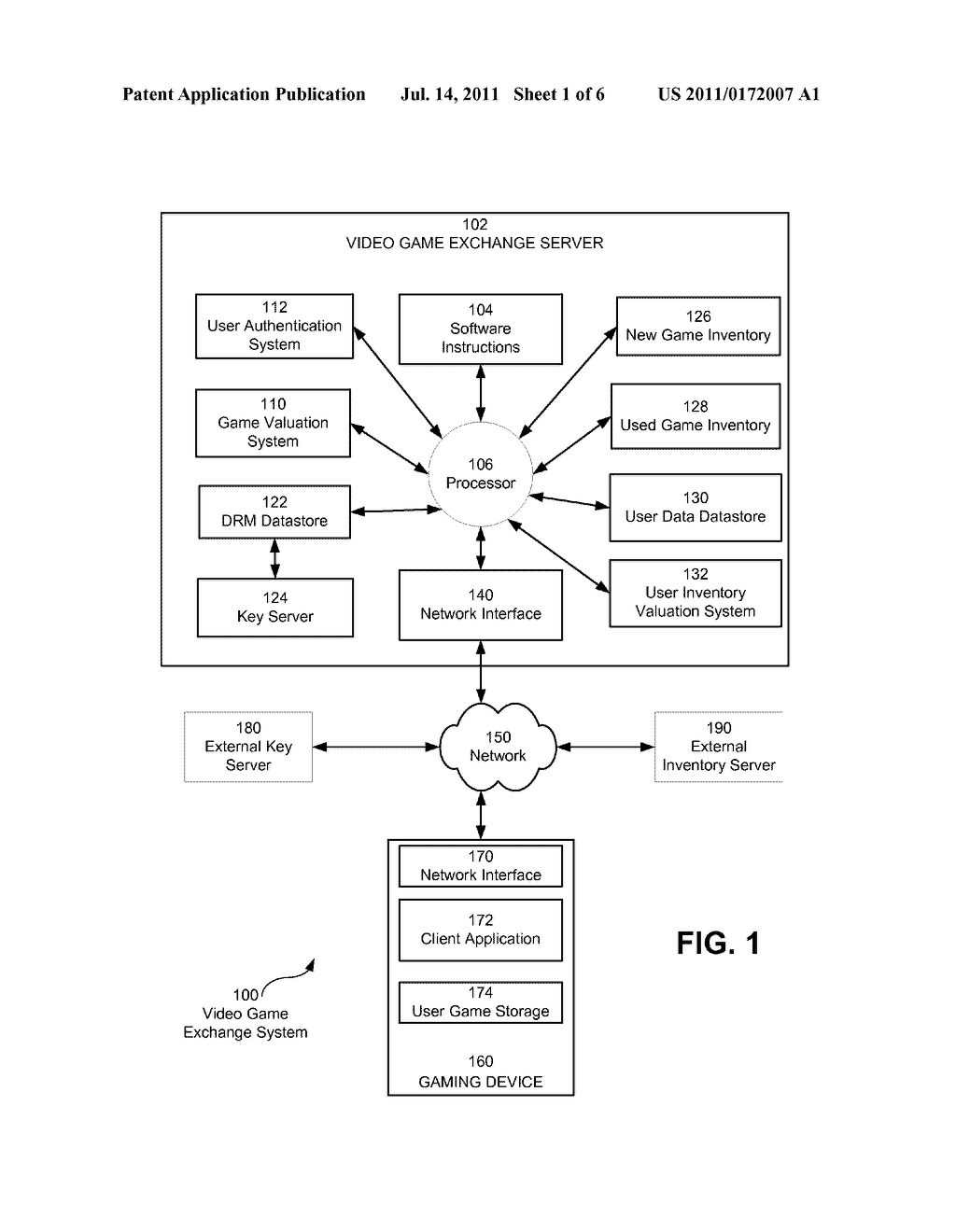 System and Method for Facilitating a Video Game Exchange - diagram, schematic, and image 02
