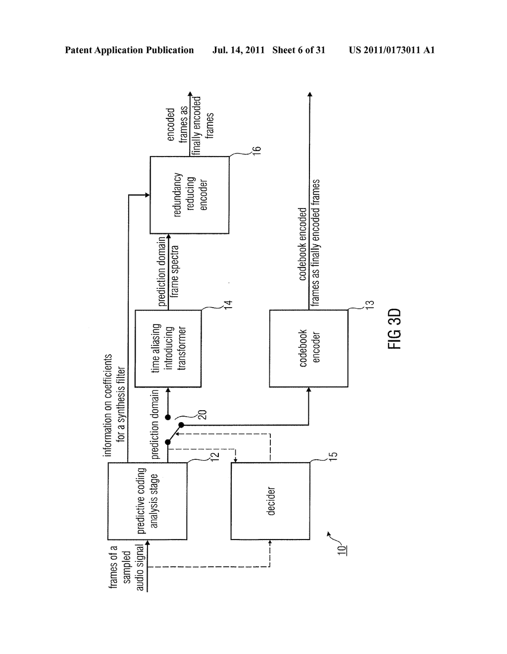 Audio Encoder and Decoder for Encoding and Decoding Frames of a Sampled     Audio Signal - diagram, schematic, and image 07
