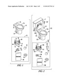 Kits, Assemblies and Methods for No-Tools Toilet Installation diagram and image