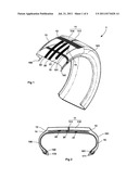 Tire Comprising Electrically Non-Conducting Compounds and a Path Through     which Charge Can Flow diagram and image