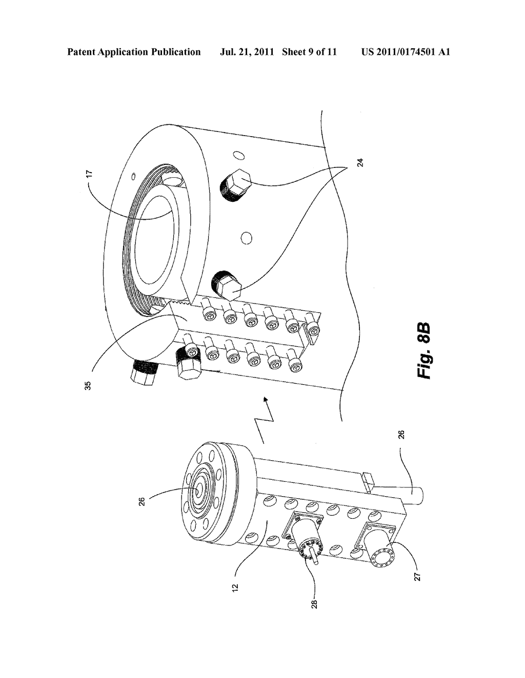 CABLE BYPASS AND METHOD FOR CONTROLLED ENTRY OF A TUBING STRING AND A     CABLE ADJACENT THERETO - diagram, schematic, and image 10