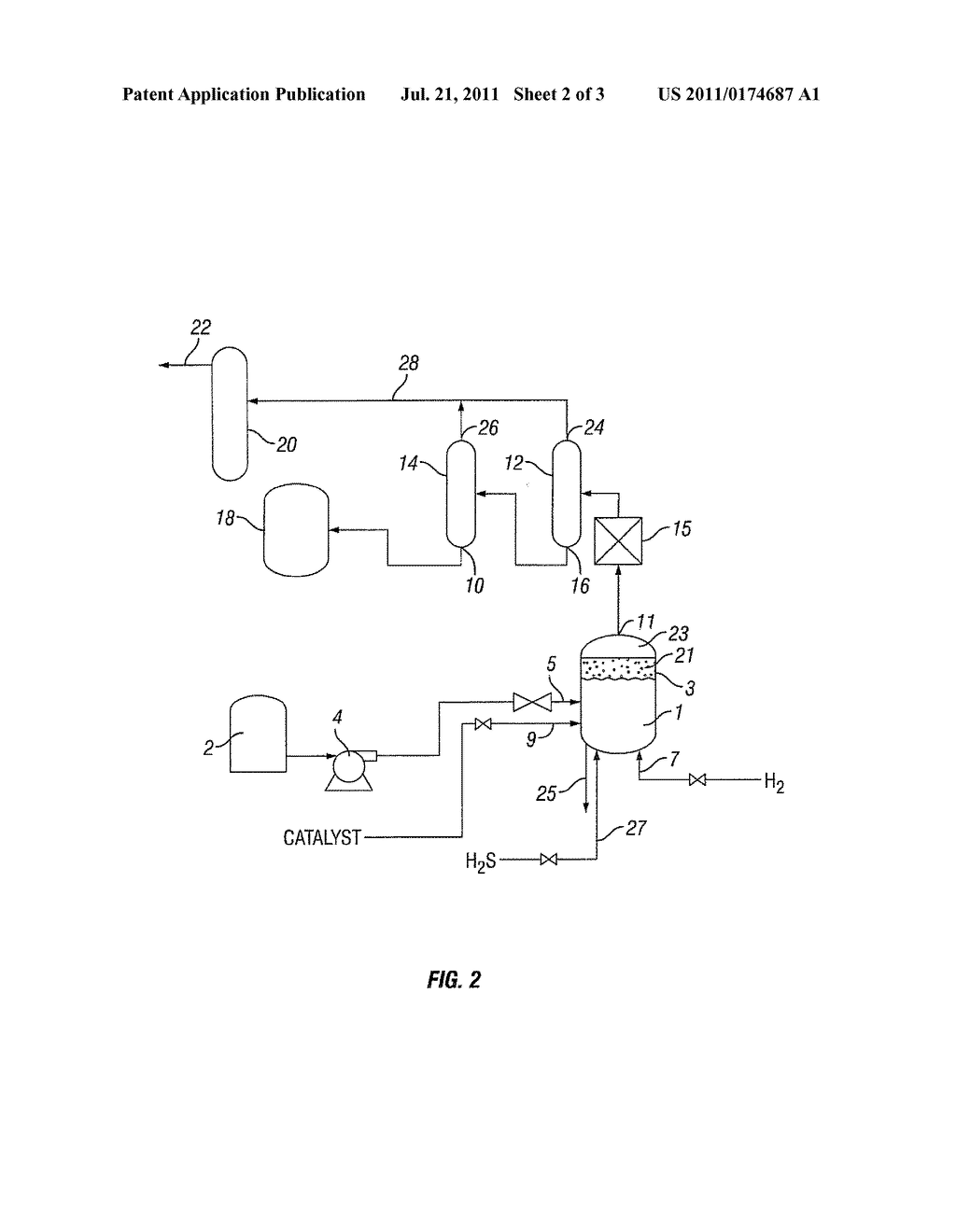 PROCESS FOR TREATING A HYDROCARBON-CONTAINING FEED - diagram, schematic, and image 03