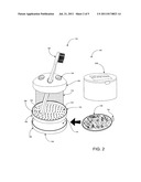 TOOTHBRUSH HOLDER WITH DISPOSABLE LINER SYSTEM diagram and image