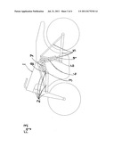 CONNECTED SUSPENSION FOR TWO-WHEELED VEHICLES, NAMELY BICYCLES AND     MOTORCYCLES diagram and image