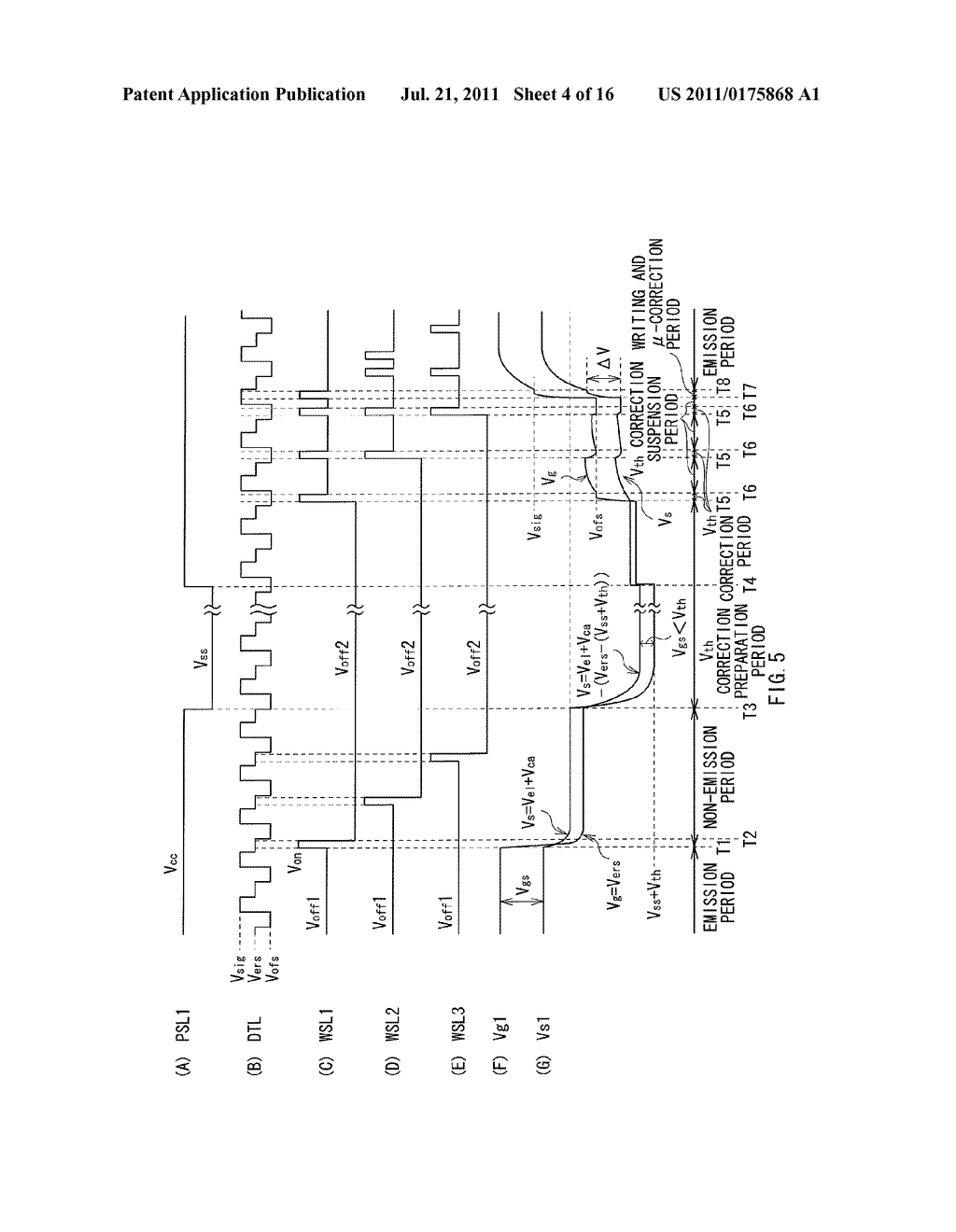 DISPLAY DEVICE, METHOD OF DRIVING THE DISPLAY DEVICE, AND ELECTRONIC UNIT - diagram, schematic, and image 05