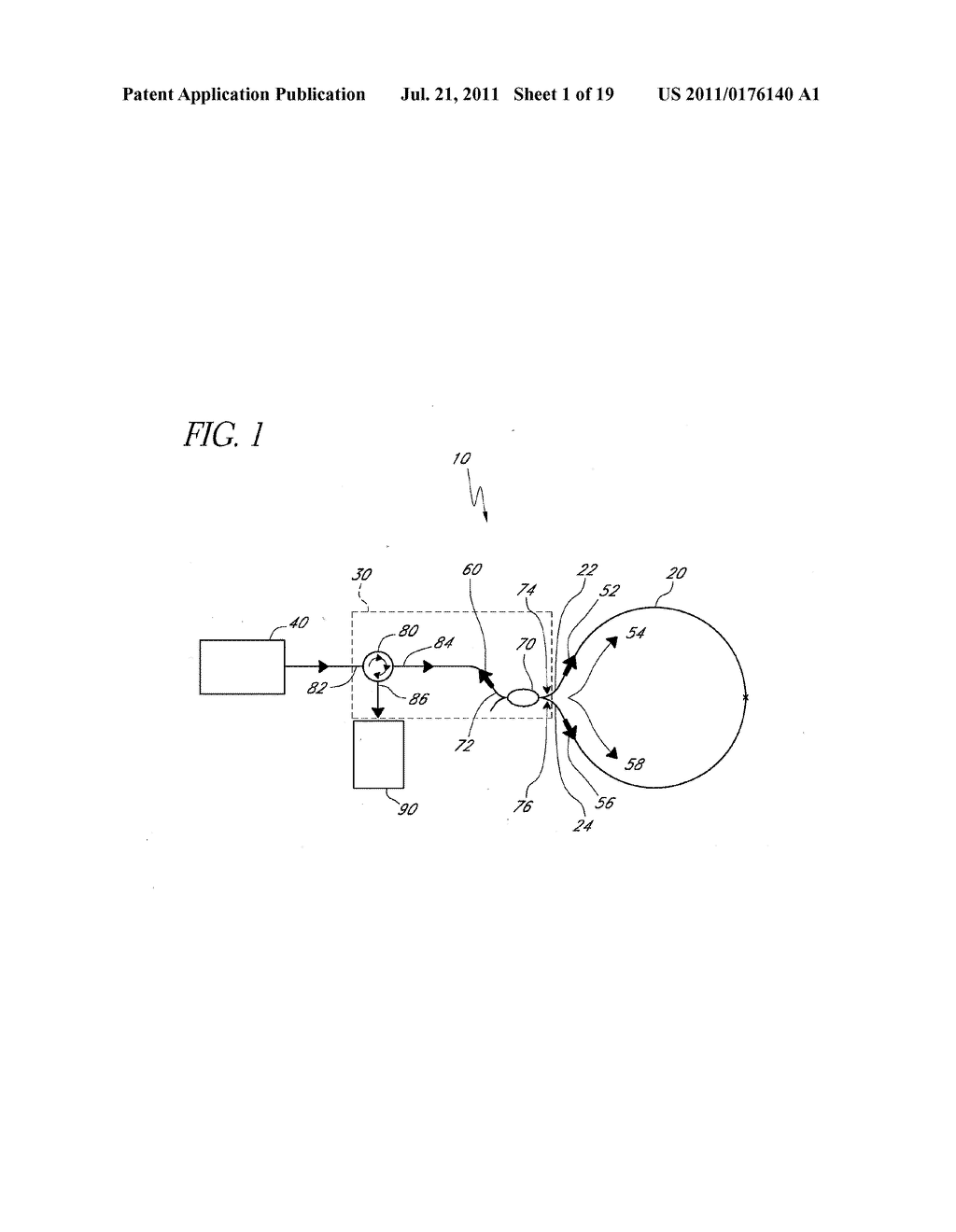 LOW-NOISE FIBER-OPTIC SENSOR UTILIZING A LASER SOURCE - diagram, schematic, and image 02