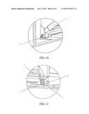 FLAP LID FOR USE IN COMPUTER ENCLOSURE OR HOT-PLUGGING DISK DRIVE     ENCLOSURE diagram and image
