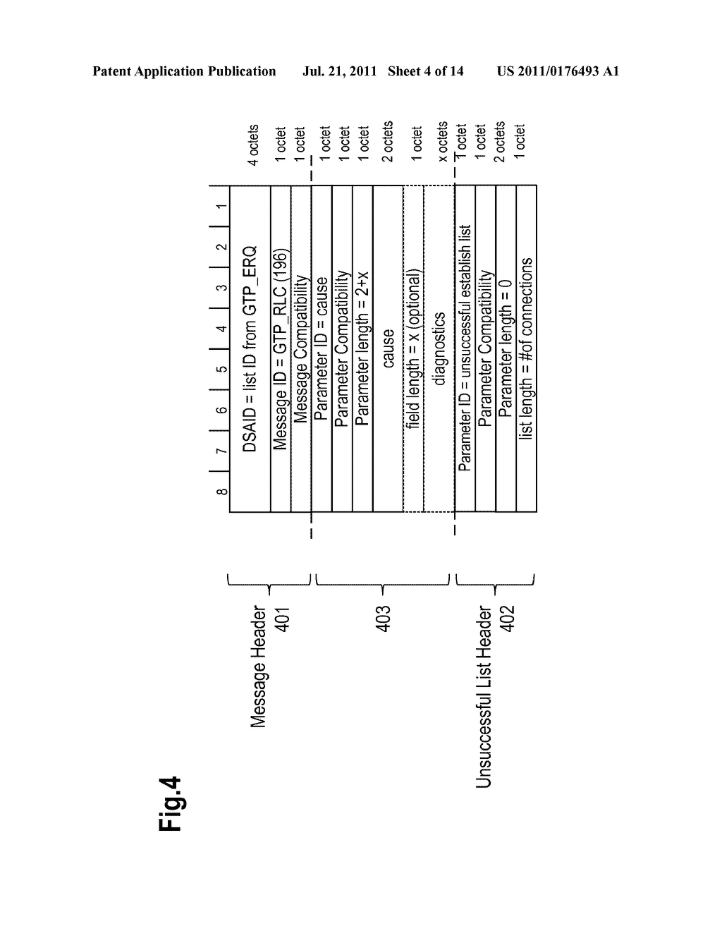 Method and Apparatuses for Processing a Message Comprising a Parameter for     More Than One Connection - diagram, schematic, and image 05