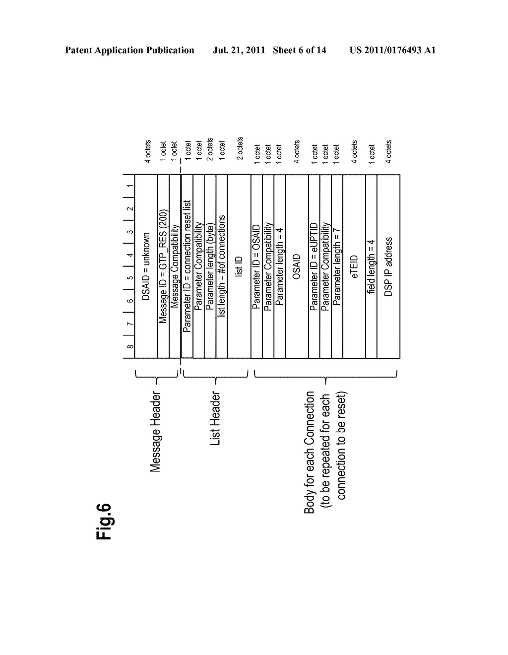 Method and Apparatuses for Processing a Message Comprising a Parameter for     More Than One Connection - diagram, schematic, and image 07