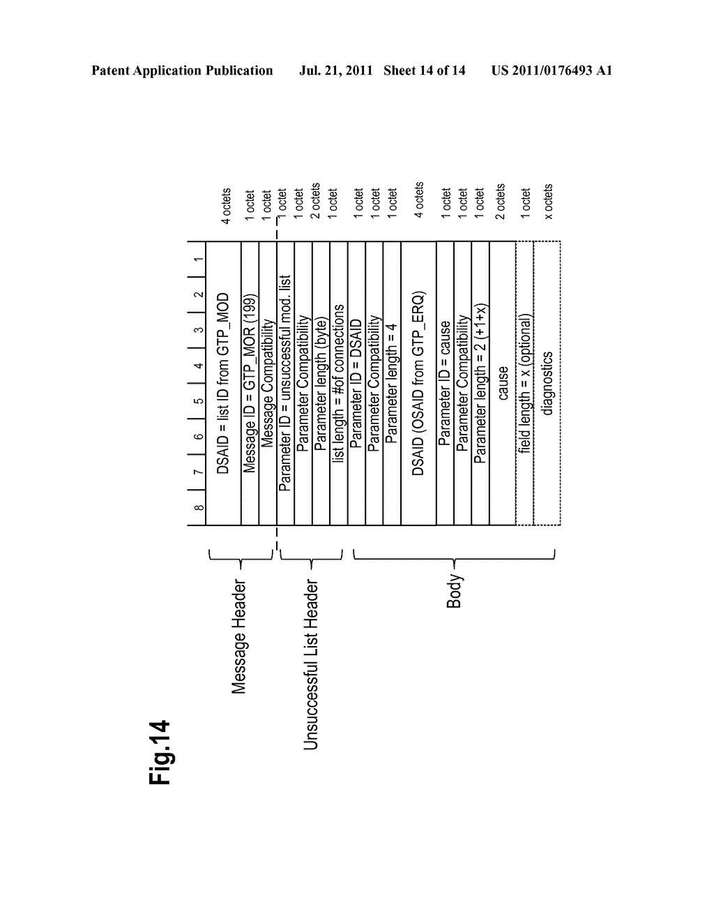 Method and Apparatuses for Processing a Message Comprising a Parameter for     More Than One Connection - diagram, schematic, and image 15