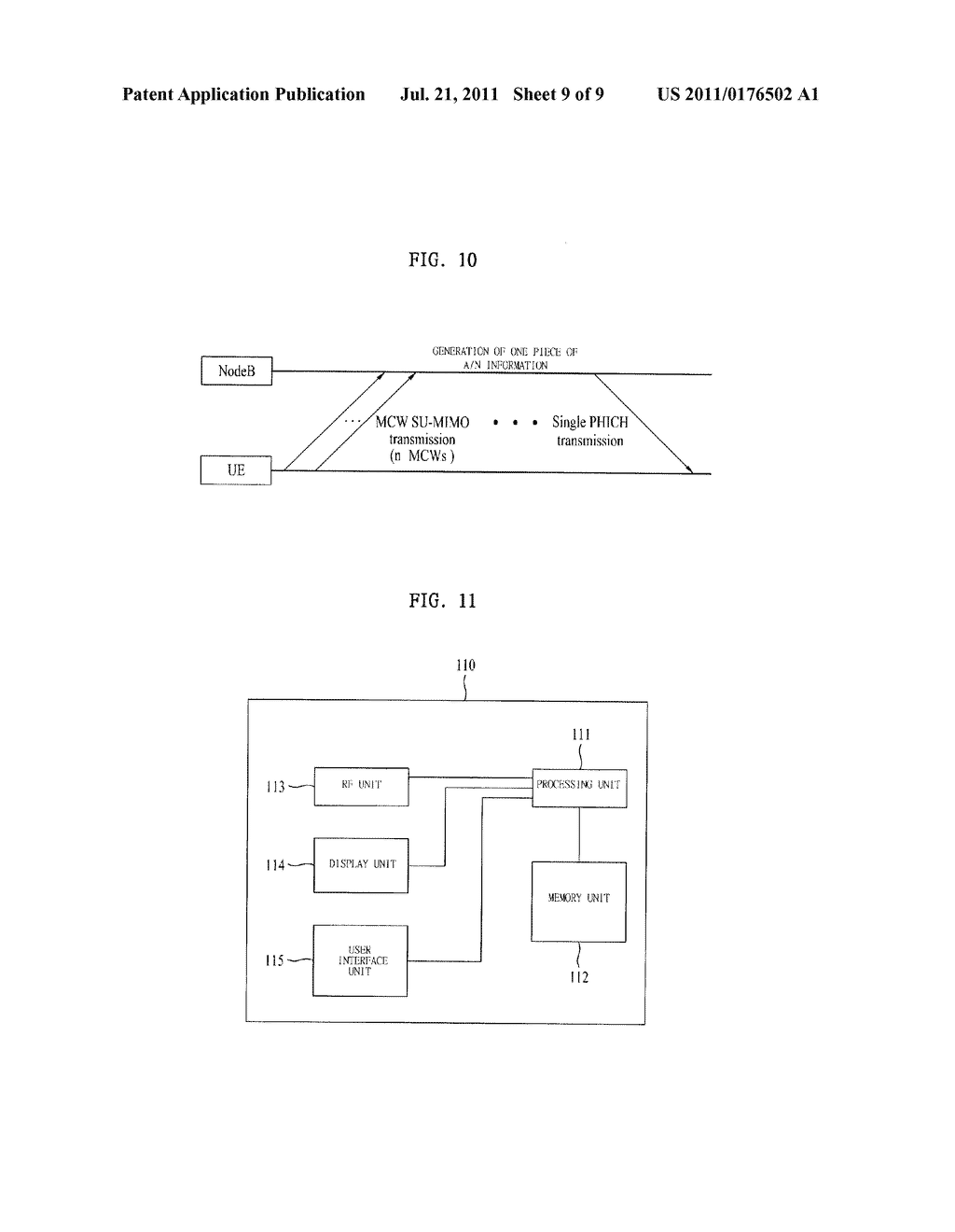 METHOD FOR ALLOCATING PHICH AND GENERATING REFERENCE SIGNAL IN SYSTEM     USING SINGLE-USER MIMO BASED ON MULTIPLE CODEWORDS WHEN TRANSMITTING     UPLINK - diagram, schematic, and image 10