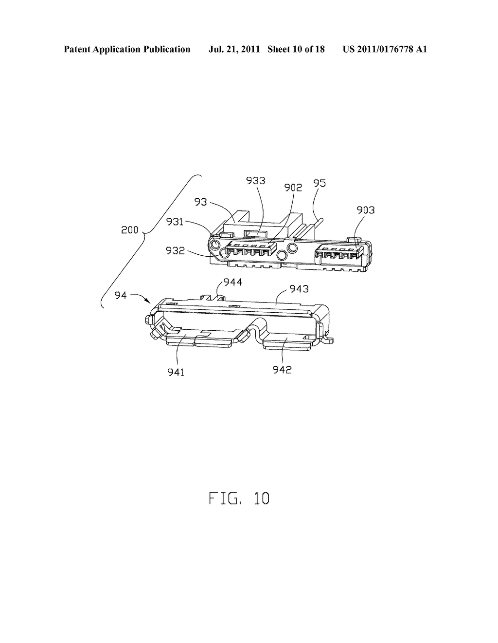 OPTOELECTRONIC CABLE ASSEMBLY HAVING MOVEABLE OPTICAL MODULE - diagram, schematic, and image 11