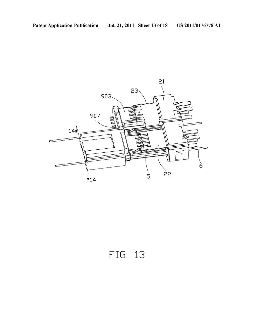 OPTOELECTRONIC CABLE ASSEMBLY HAVING MOVEABLE OPTICAL MODULE - diagram, schematic, and image 14