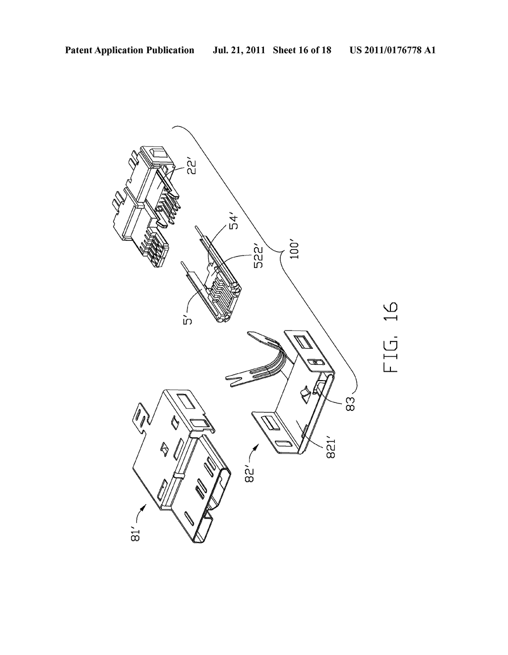 OPTOELECTRONIC CABLE ASSEMBLY HAVING MOVEABLE OPTICAL MODULE - diagram, schematic, and image 17