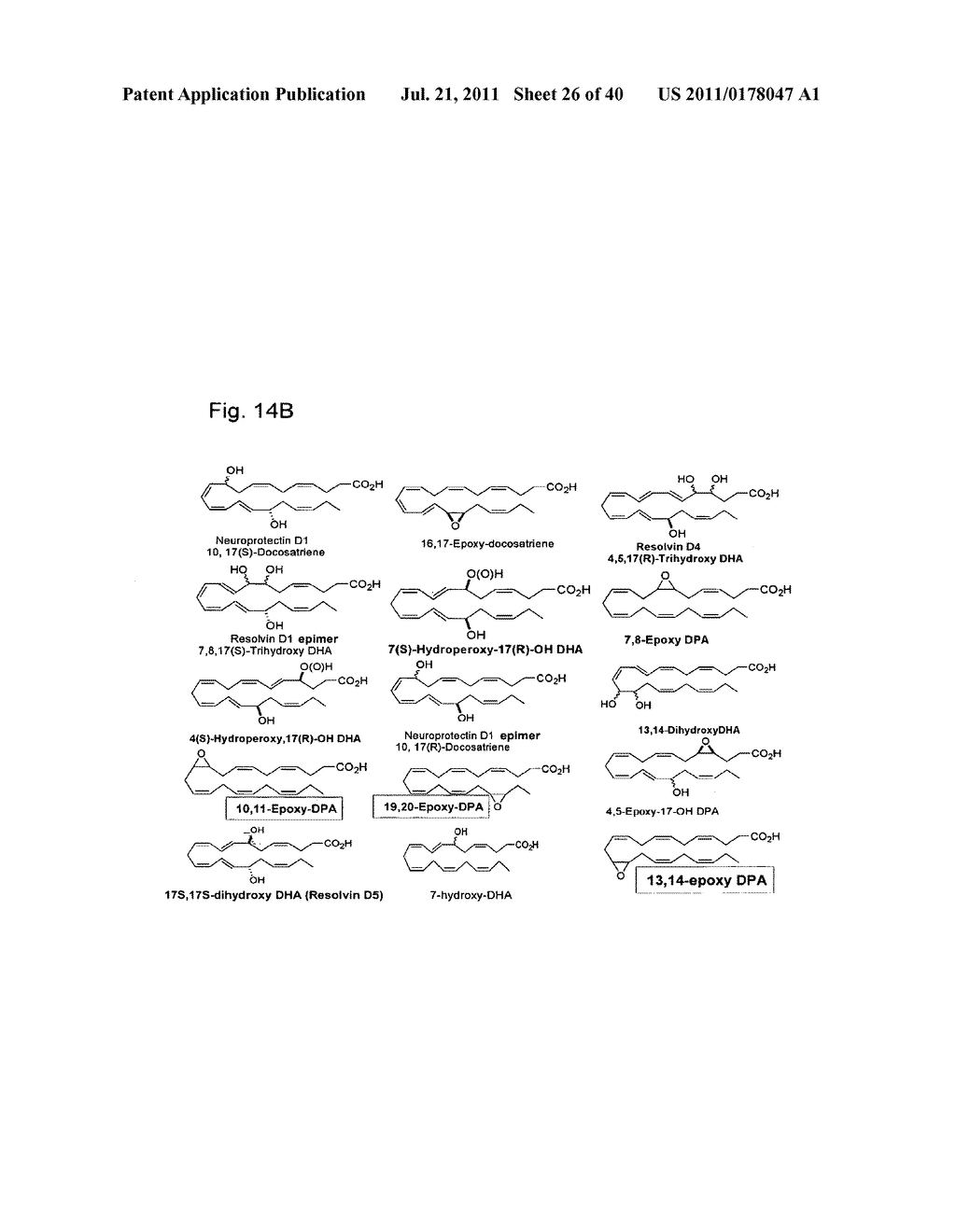 Oxylipins From Long Chain Polyunsaturated Fatty Acids and Methods of     Making and Using the Same - diagram, schematic, and image 27