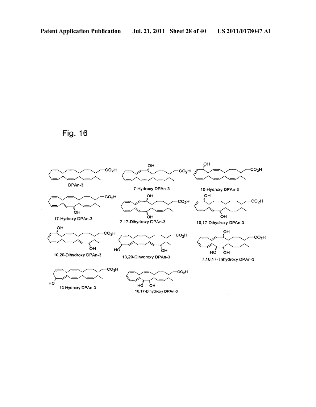 Oxylipins From Long Chain Polyunsaturated Fatty Acids and Methods of     Making and Using the Same - diagram, schematic, and image 29