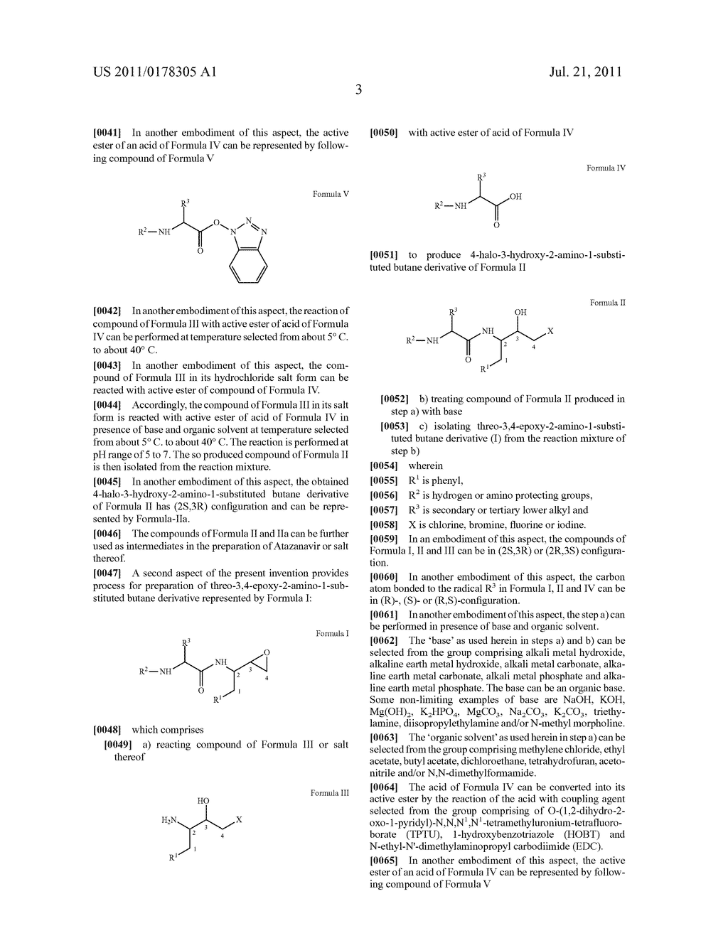 PROCESS FOR THE PREPARATION OF 3,4-EPOXY-2-AMINO-1-SUBSTITUTED BUTANE     DERIVATIVES AND INTERMEDIATE COMPOUNDS THEREOF - diagram, schematic, and image 04