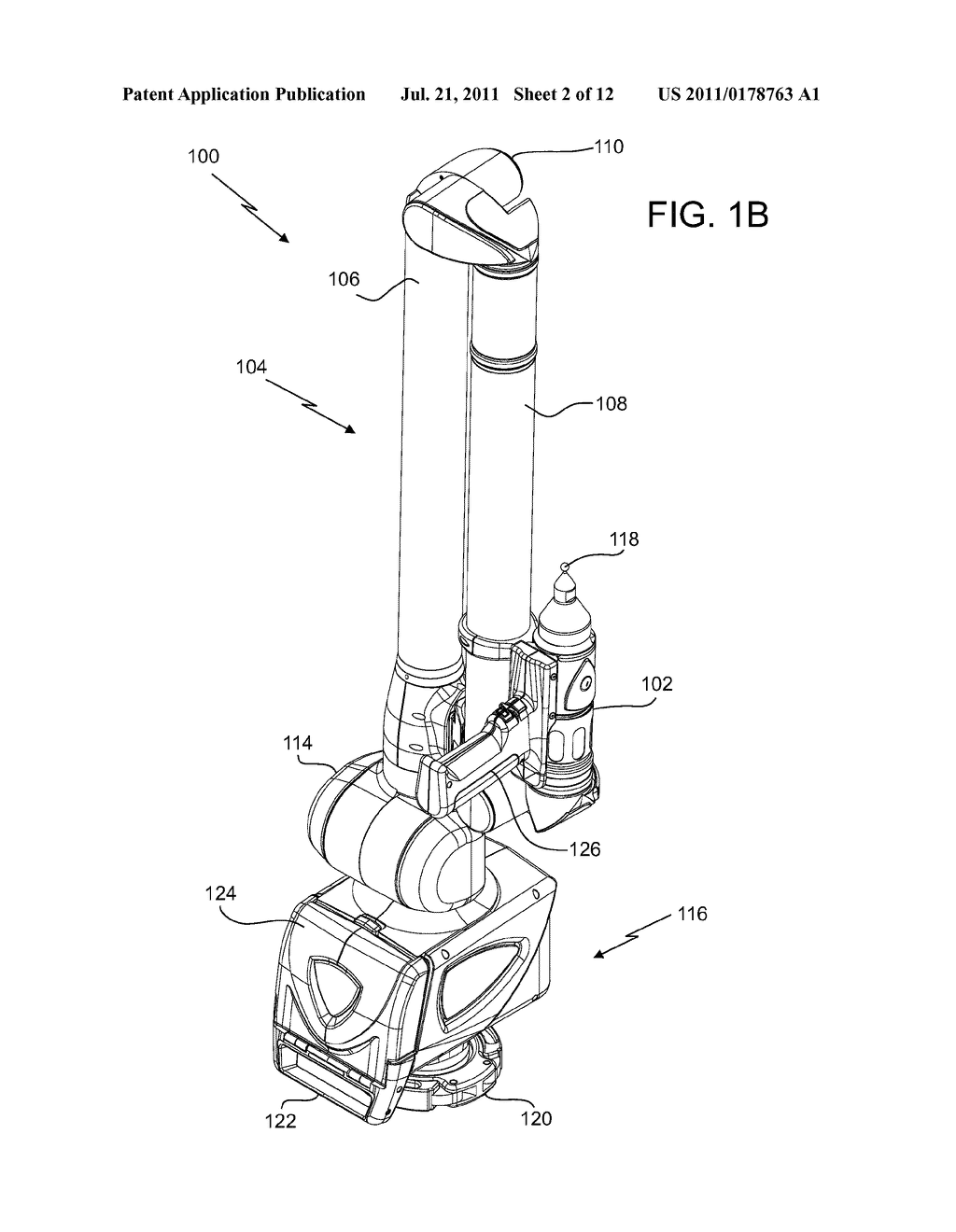 USE OF INCLINOMETERS TO IMPROVE RELOCATION OF A PORTABLE ARTICULATED ARM     COORDINATE MEASURING MACHINE - diagram, schematic, and image 03