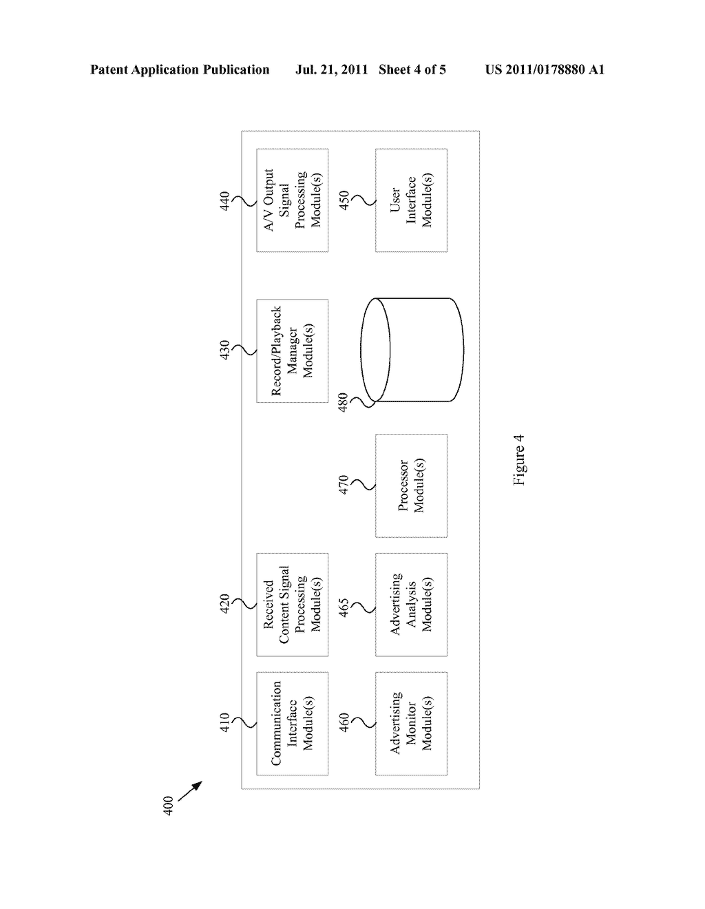 SYSTEM AND METHOD FOR MONITORING AND REPORTING PRESENTATION OF RECORDED     ADVERTISING CONTENT - diagram, schematic, and image 05