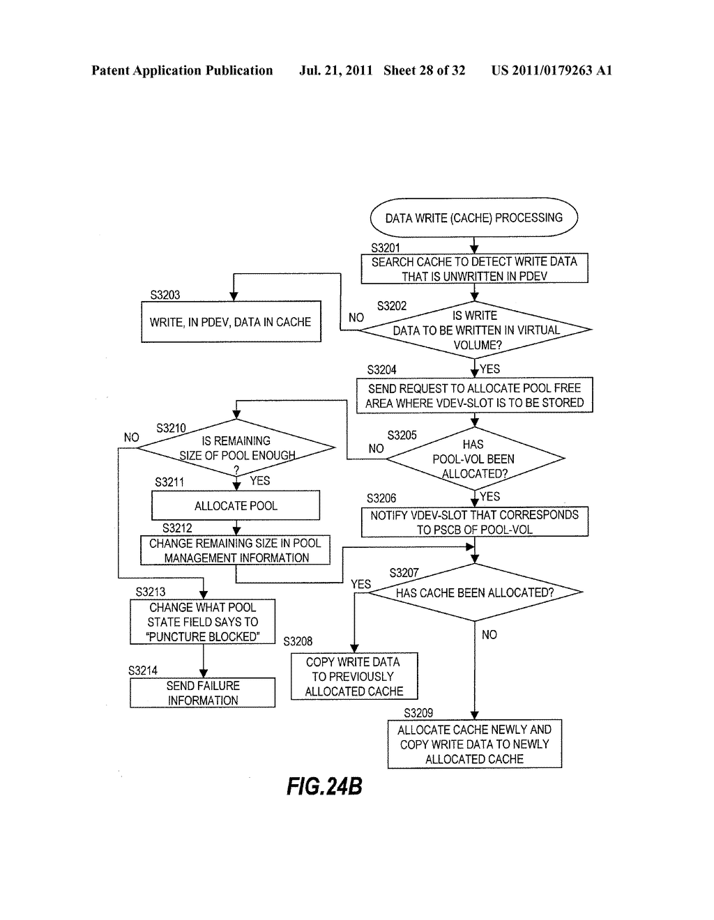 STORAGE SYSTEM FOR A STORAGE POOL AND VIRTUAL VOLUMES - diagram, schematic, and image 29