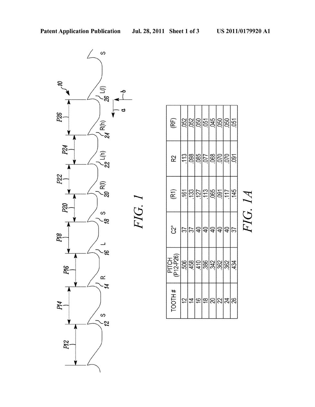 SAW BLADE WITH SINGLE LEVEL AND MULTIPLE LEVEL SET PATTERNS WITHIN PITCH     PATTERNS, AND RELATED METHOD - diagram, schematic, and image 02