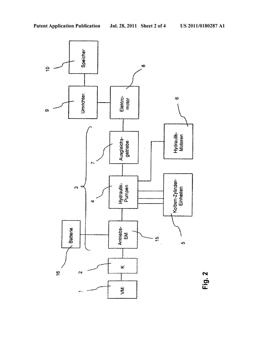 IMPLEMENT HAVING A HYBRID DRIVE - diagram, schematic, and image 03