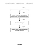 Providing a Prompt for Entry of Information at a Later Time diagram and image