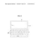 PORTABLE ELECTRONIC DEVICE AND METHOD OF CONTROLLING DEVICE diagram and image