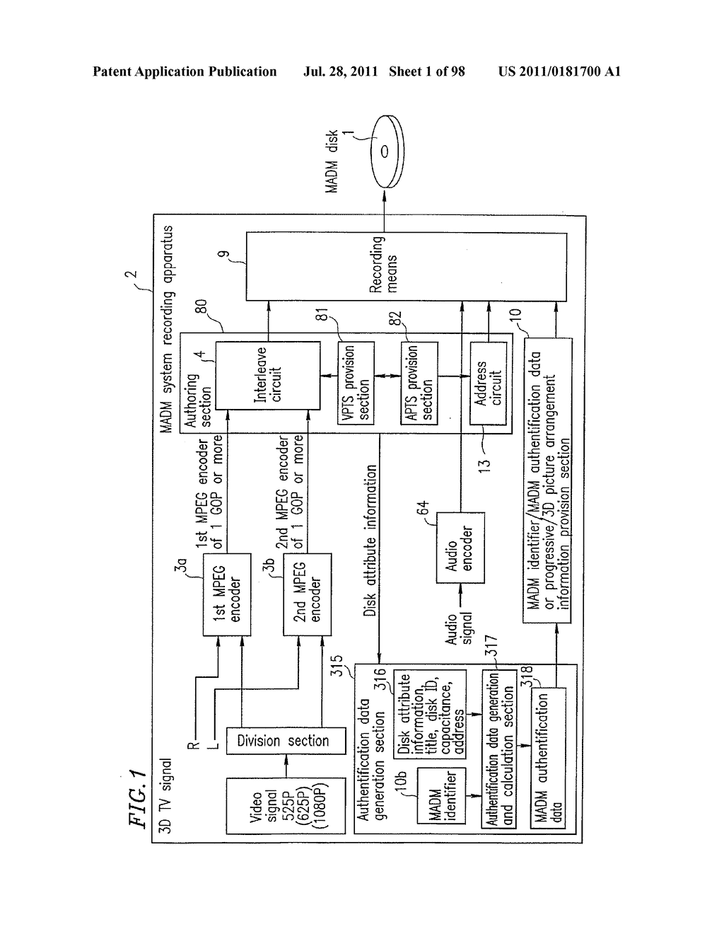 OPTICAL DISK FOR HIGH RESOLUTION AND THREE-DIMENSIONAL VIDEO RECORDING,     OPTICAL DISK REPRODUCTION APPARATUS AND OPTICAL DISK RECORDING APPARATUS - diagram, schematic, and image 02