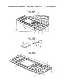 Operating section structure, image processing apparatus, and information     processing apparatus diagram and image