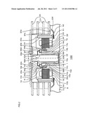 DISK DRIVE DEVICE PROVIDED WITH LUBRICANT-FILLED FLUID DYNAMIC BEARING diagram and image