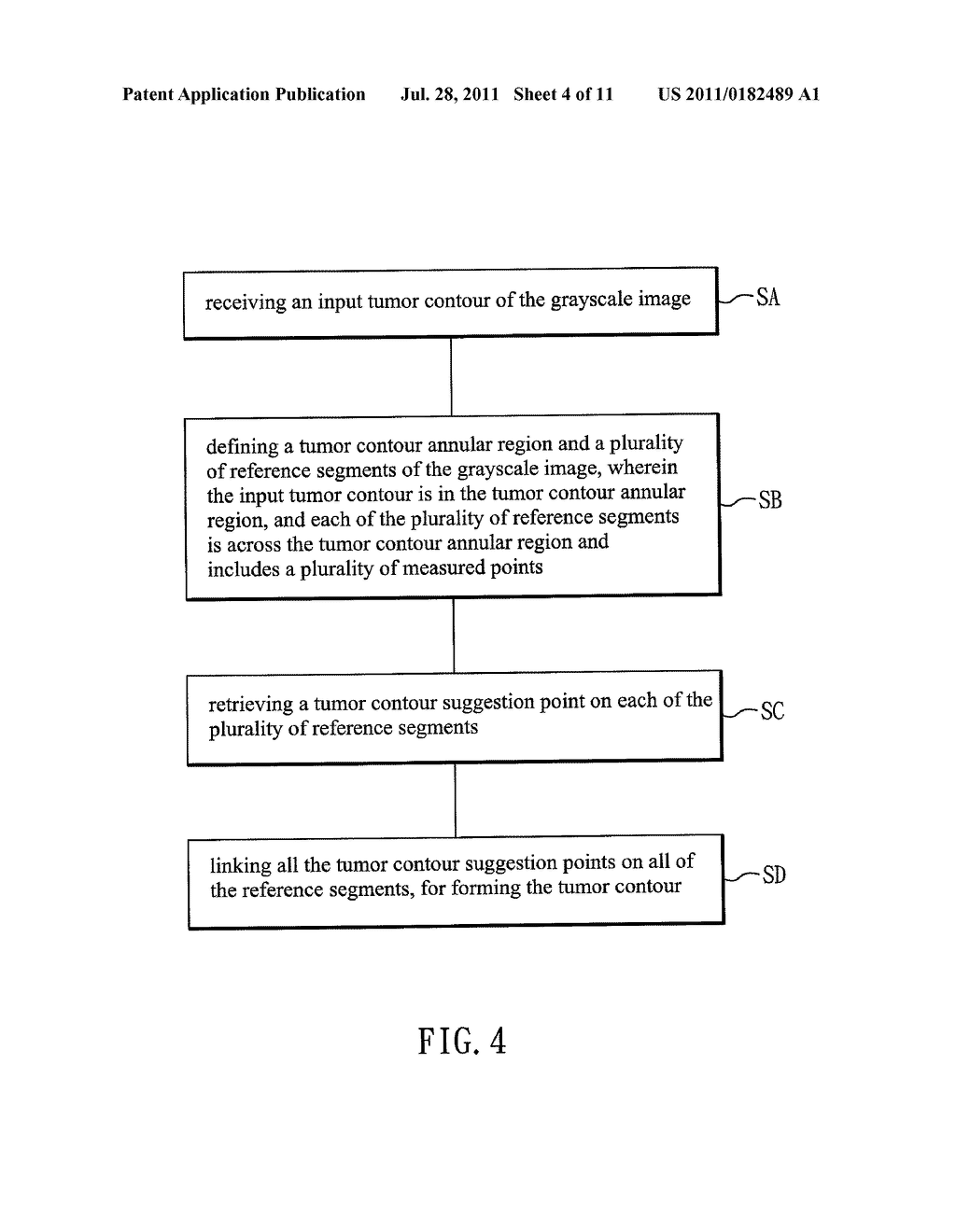 METHOD FOR RETRIEVING A TUMOR CONTOUR OF AN IMAGE PROCESSING SYSTEM - diagram, schematic, and image 05