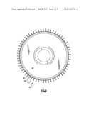 INTEGRALLY BLADED ROTOR WITH SLOTTED OUTER RIM diagram and image