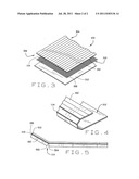 Flexible bamboo chair pad diagram and image