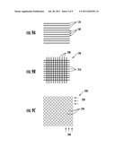 MATERIAL WITH A REPETITIVE PATTERN OF MICRO-FEATURES FOR APPLICATION IN A     LIVING ORGANISM AND METHOD OF FABRICATION diagram and image