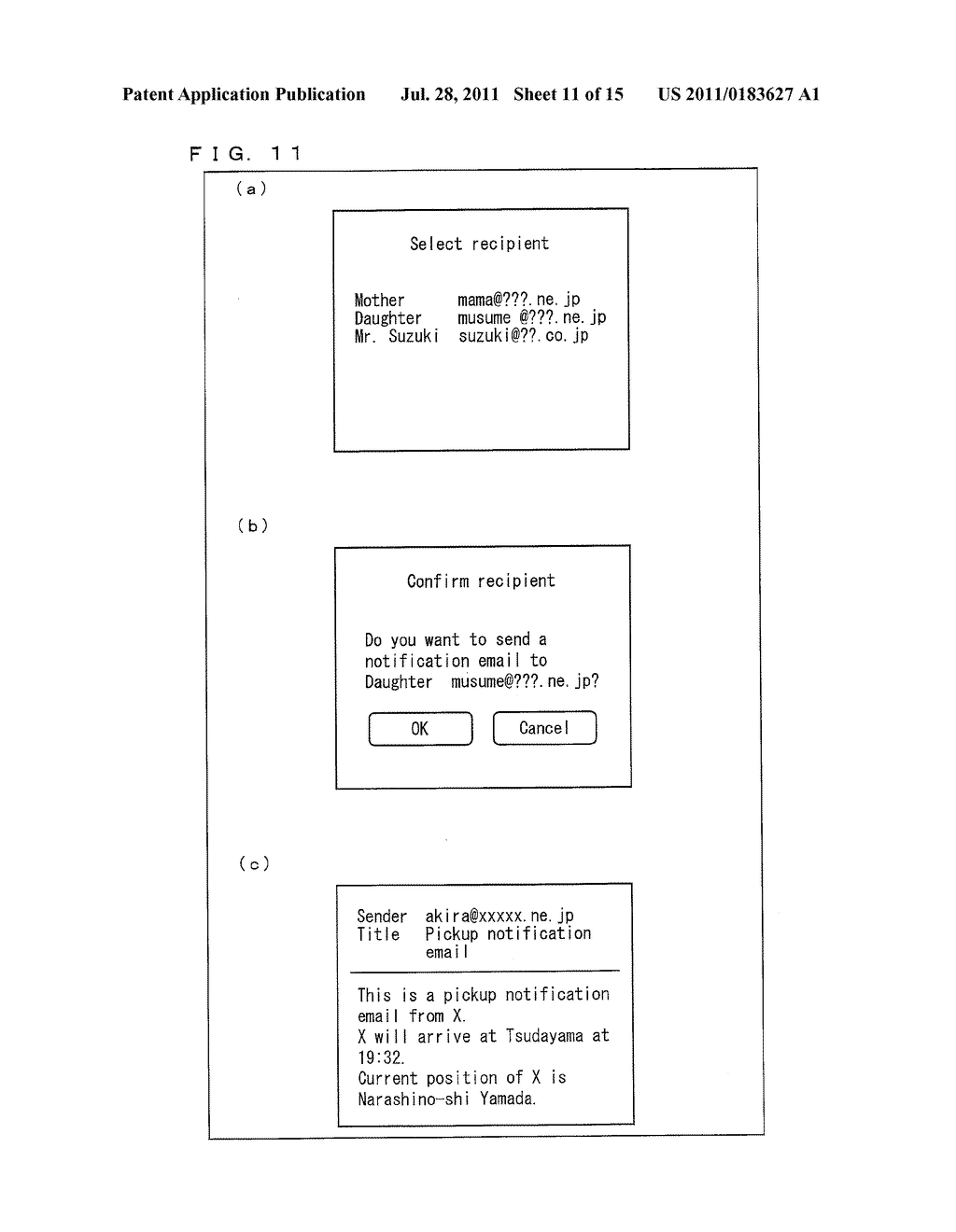 COMMUNICATION DEVICE, INFORMATION PRESENTATION DEVICE, COMMUNICATION     METHOD, PROGRAM, AND RECORDING MEDIUM - diagram, schematic, and image 12