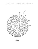 GOLF BALL DIMPLE PATTERNS WITH MULTIPLE PHYLLOTACTIC ELEMENTS diagram and image