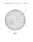 GOLF BALL DIMPLE PATTERNS WITH MULTIPLE PHYLLOTACTIC ELEMENTS diagram and image