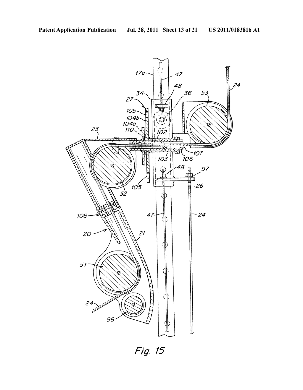 EXERCISE APPARATUS AND METHOD WITH SELECTIVELY VARIABLE STABILIZATION - diagram, schematic, and image 14