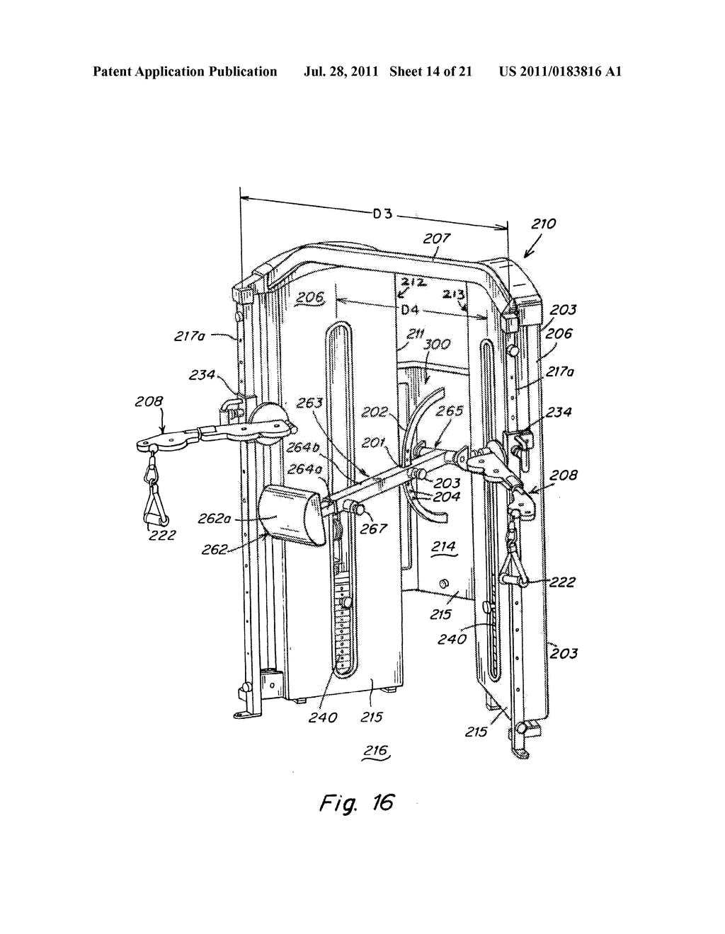 EXERCISE APPARATUS AND METHOD WITH SELECTIVELY VARIABLE STABILIZATION - diagram, schematic, and image 15