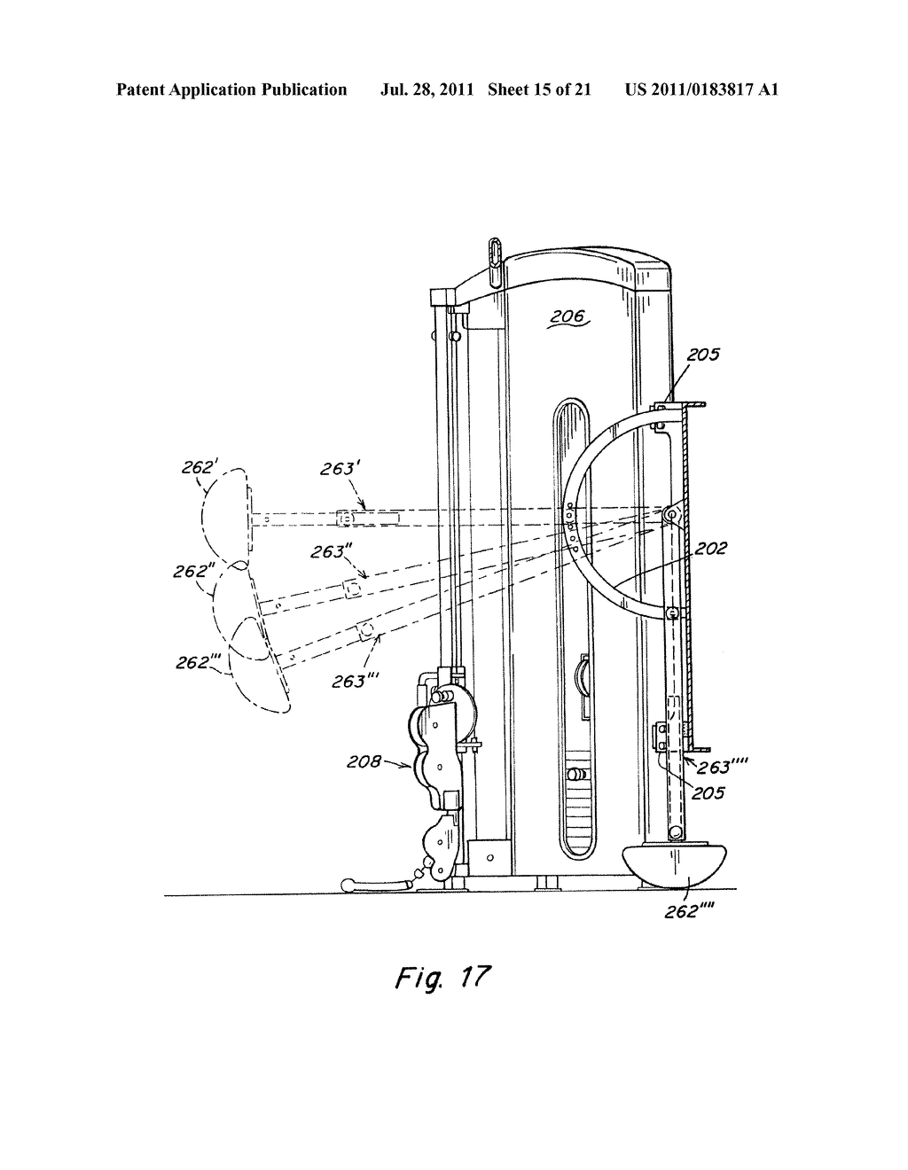 EXERCISE APPARATUS AND METHOD WITH SELECTIVELY VARIABLE STABILIZATION - diagram, schematic, and image 16