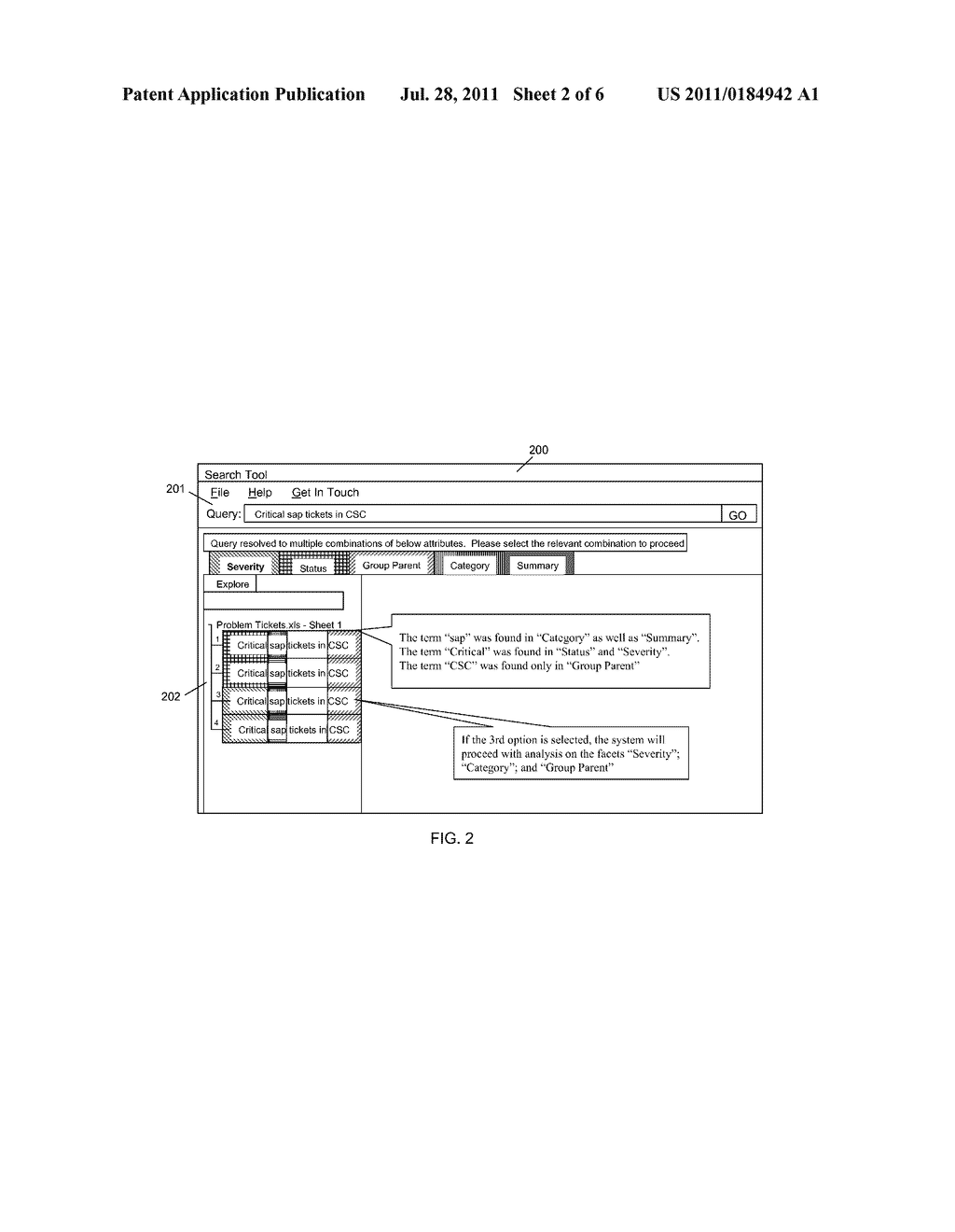 NATURAL LANGUAGE INTERFACE FOR FACETED SEARCH/ANALYSIS OF SEMISTRUCTURED     DATA - diagram, schematic, and image 03