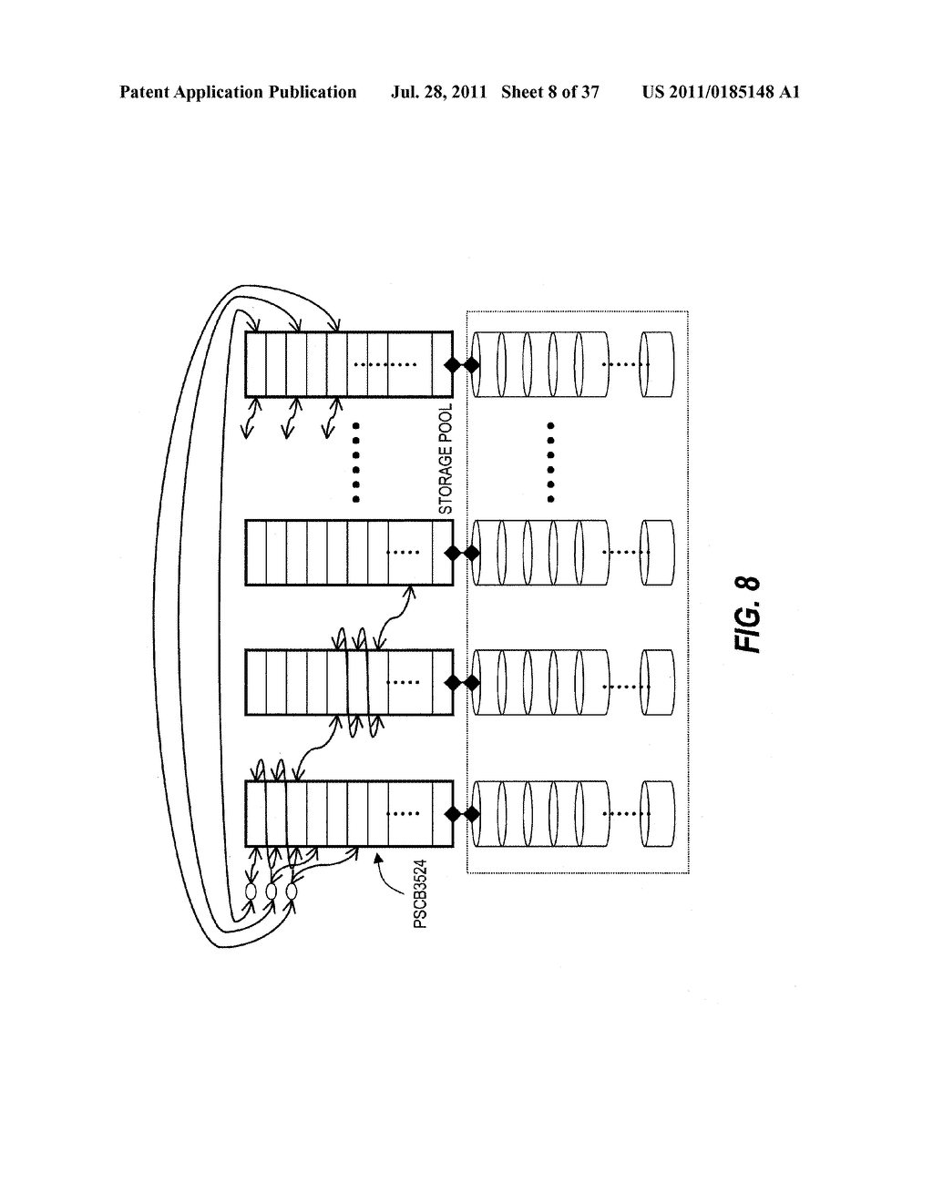 Data Management Method in Storage Pool and Virtual Volume in DKC - diagram, schematic, and image 09