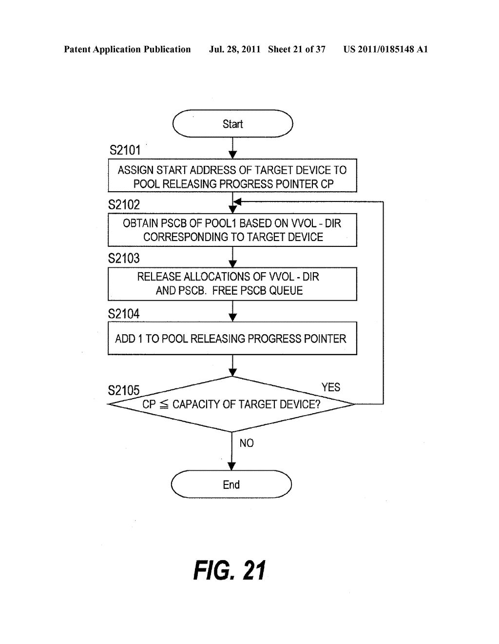 Data Management Method in Storage Pool and Virtual Volume in DKC - diagram, schematic, and image 22