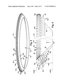 LARGE DIAMETER NOTCHED BLADE AND BLADE HOUSING FOR POWER OPERATED ROTARY     KNIFE diagram and image