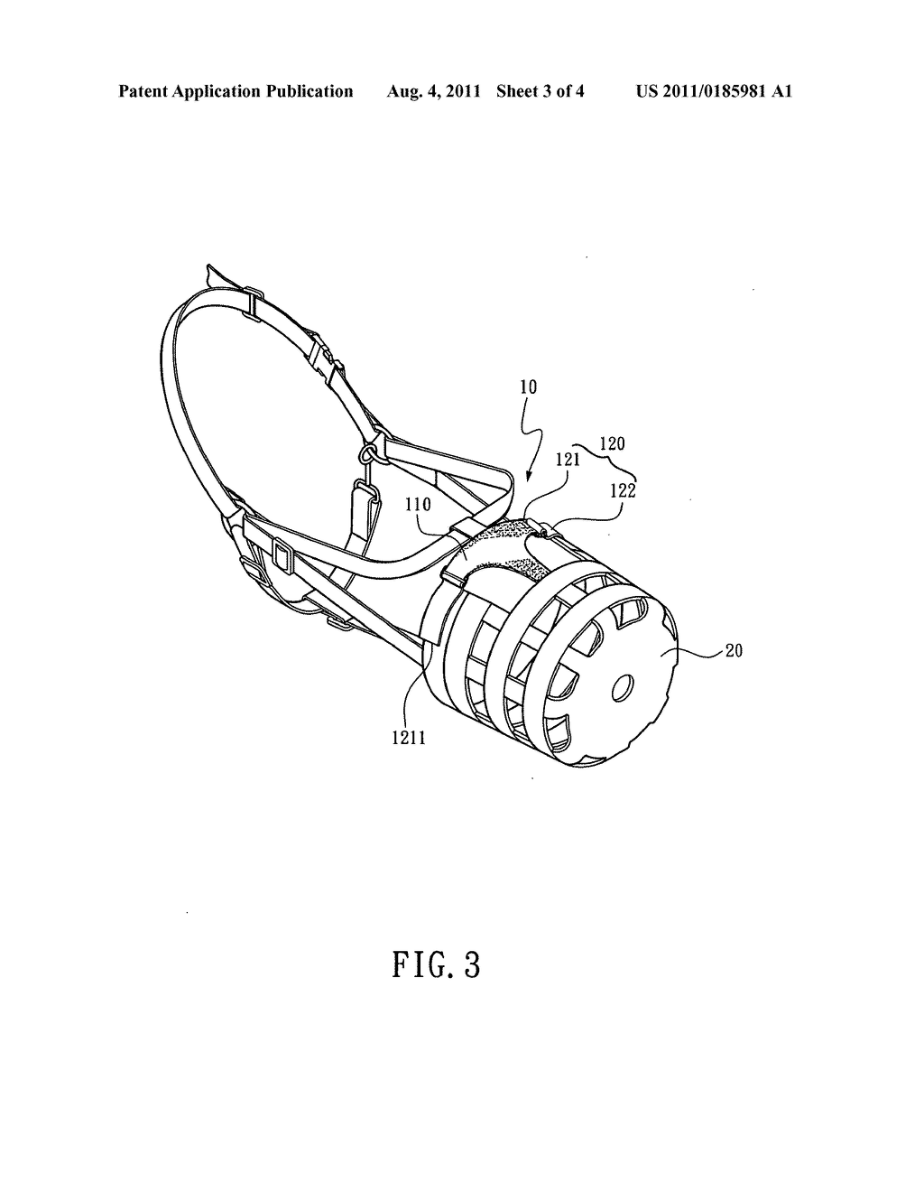 Radially adjustable horse grazing muzzle - diagram, schematic, and image 04