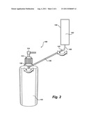 Dispensing Bottle with an Adjustable Mirror for Controllably Dispensing a     Fluid to a Location Viewable with the Adjustable Mirror diagram and image