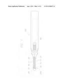 Heated eyelash groomer diagram and image