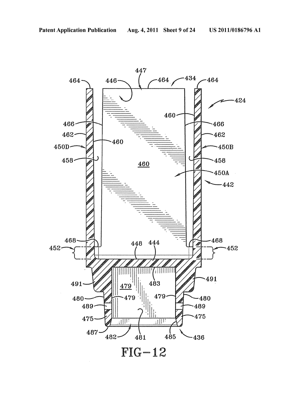 FENCING SYSTEM AND POST INSERT FOR USE THEREWITH - diagram, schematic, and image 10