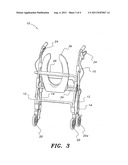 Shower chair/walker combination diagram and image